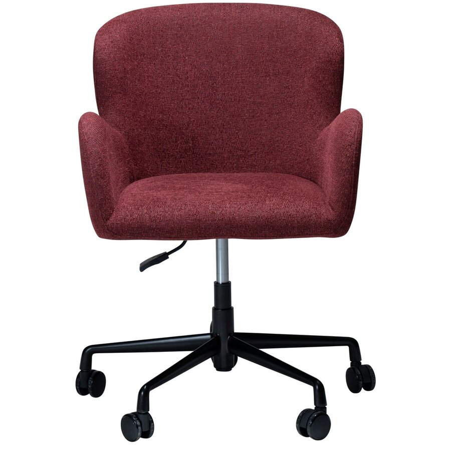 Glam Merlot Bouclé Bureaustoel Glam Merlot Bouclé Bureaustoel