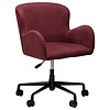 Glam Merlot Bouclé Bureaustoel Glam Merlot Bouclé Bureaustoel