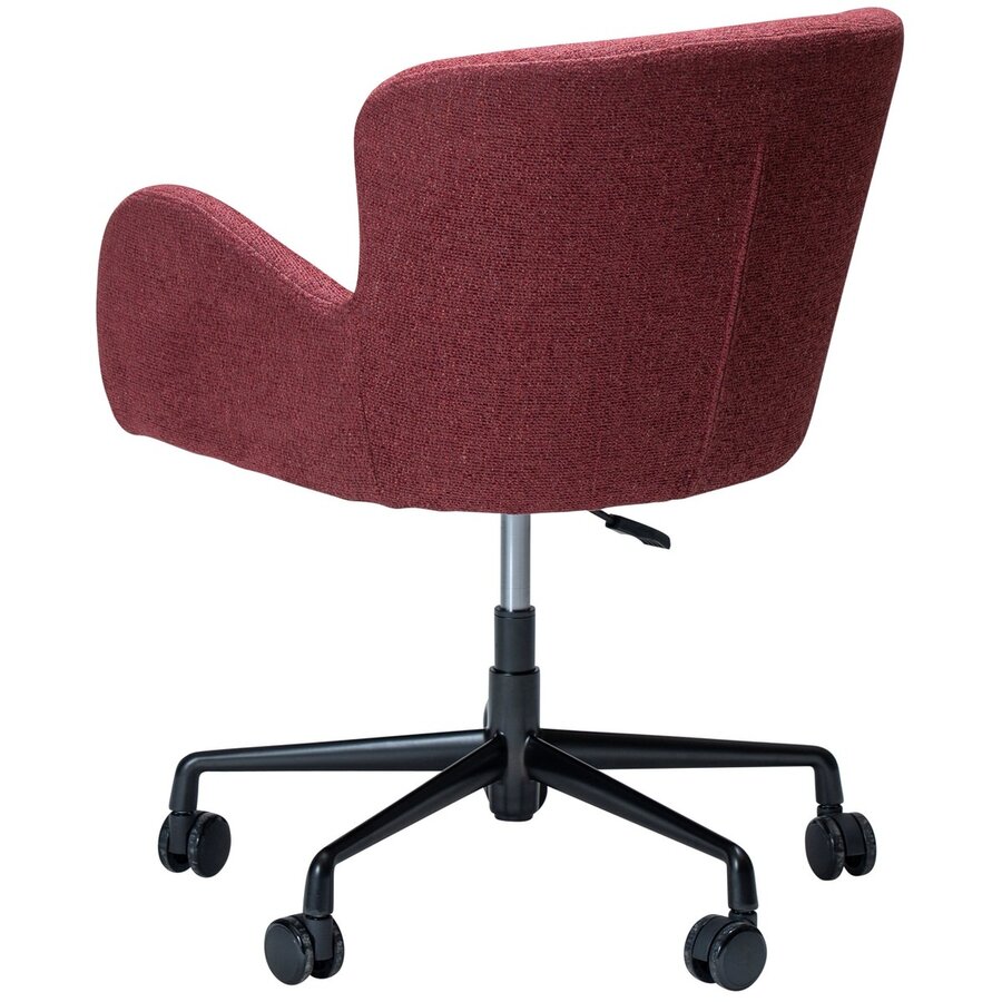 Glam Merlot Bouclé Bureaustoel Glam Merlot Bouclé Bureaustoel