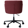 Glam Merlot Bouclé Bureaustoel Glam Merlot Bouclé Bureaustoel