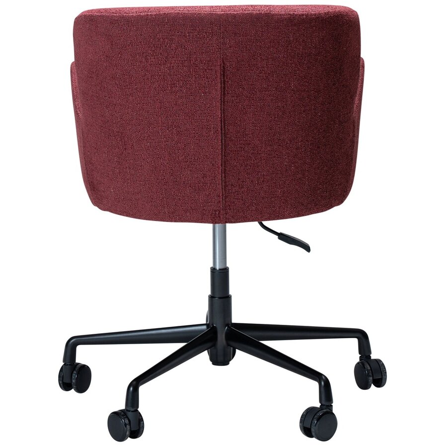 Glam Merlot Bouclé Bureaustoel Glam Merlot Bouclé Bureaustoel