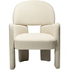 Aole Beige Bouclé Loungestoel Aole Beige Bouclé Loungestoel