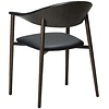 Ravish Armstoel Zwart Kunstleer/Mocha Essenhout Ravish Armstoel Zwart Kunstleer/Mocha Essenhout