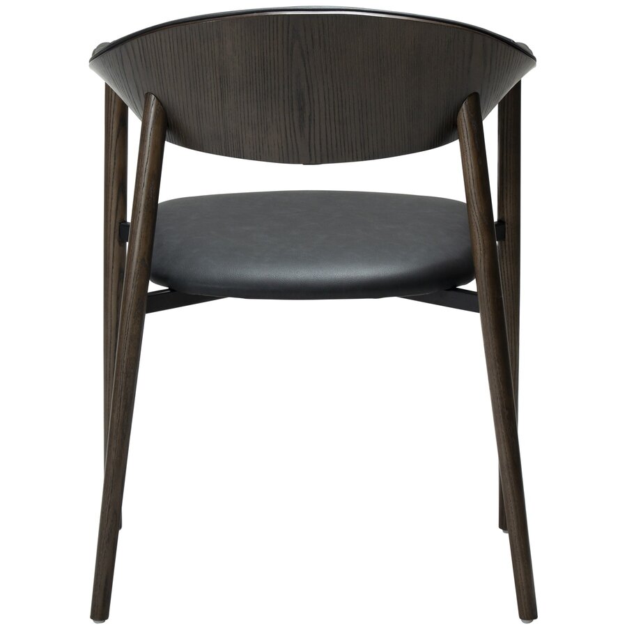 Ravish Armstoel Zwart Kunstleer/Mocha Essenhout Ravish Armstoel Zwart Kunstleer/Mocha Essenhout