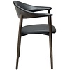 Ravish Armstoel Zwart Kunstleer/Mocha Essenhout Ravish Armstoel Zwart Kunstleer/Mocha Essenhout