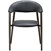 Ravish Armstoel Zwart Kunstleer/Mocha Essenhout Ravish Armstoel Zwart Kunstleer/Mocha Essenhout