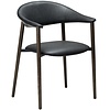 Ravish Armstoel Zwart Kunstleer/Mocha Essenhout Ravish Armstoel Zwart Kunstleer/Mocha Essenhout