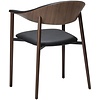 Ravish Armstoel Zwart Kunstleer/Walnoot Ravish Armstoel Zwart Kunstleer/Walnoot