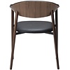 Ravish Armstoel Zwart Kunstleer/Walnoot Ravish Armstoel Zwart Kunstleer/Walnoot
