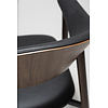 Ravish Armstoel Zwart Kunstleer/Walnoot Ravish Armstoel Zwart Kunstleer/Walnoot