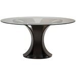 Dan Form Epic Ronde Eettafel Glas / Mocha Essenhout Dan Form Epic Ronde Eettafel Glas / Mocha Essenhout