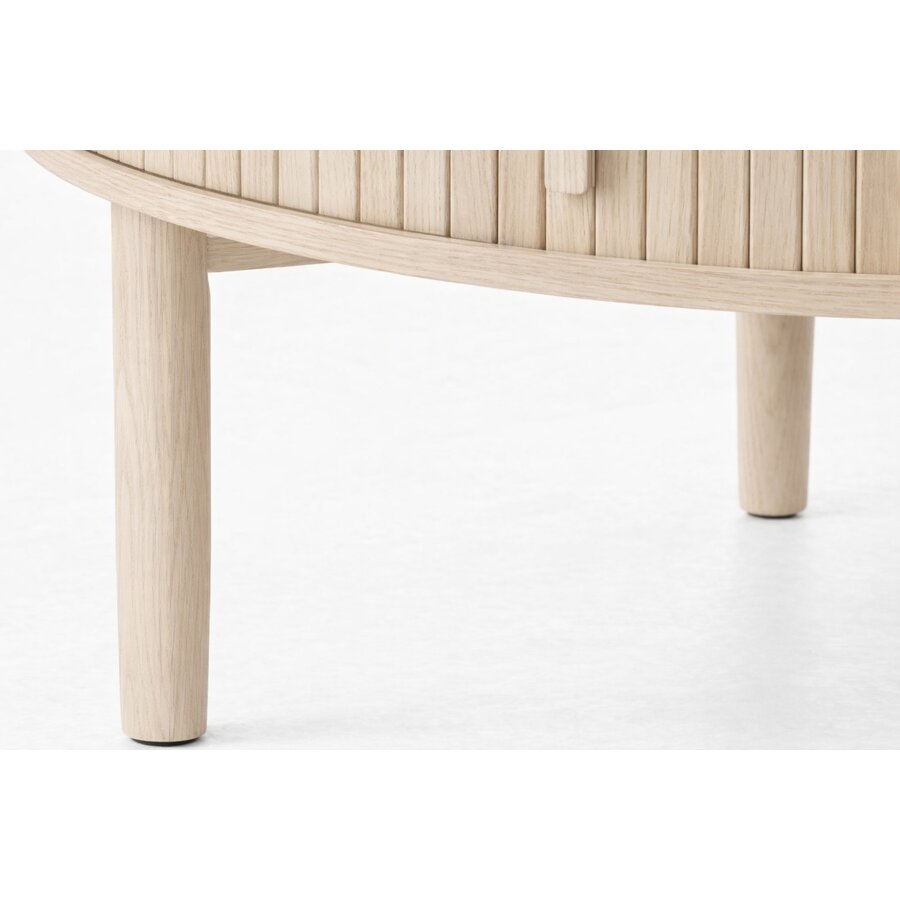 Meta Blank Eiken Salontafel Rond Ø85 cm Hygge Interiors Meta Blank Eiken Salontafel Rond Ø85 cm