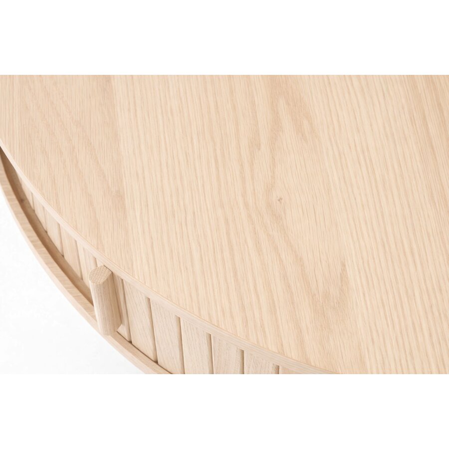 Meta Blank Eiken Salontafel Rond Ø85 cm Hygge Interiors Meta Blank Eiken Salontafel Rond Ø85 cm