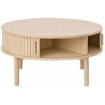 Hygge Interiors Meta Blank Eiken Salontafel Rond Ø85 cm Hygge Interiors Meta Blank Eiken Salontafel Rond Ø85 cm