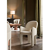 Aole Beige Bouclé Eetkamerstoel Aole Beige Bouclé Eetkamerstoel