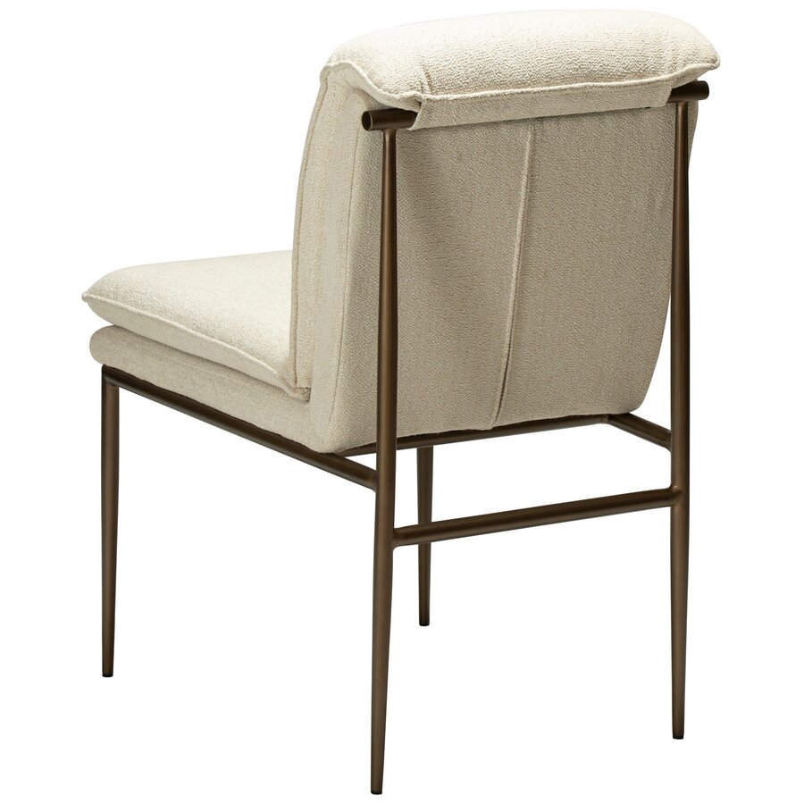 Evoke Eetkamerstoel Beige Bouclé Evoke Eetkamerstoel Beige Bouclé