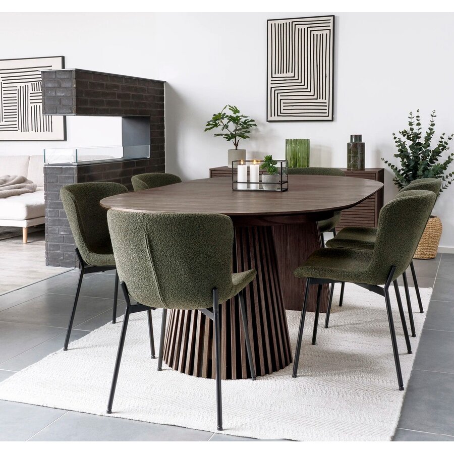 Osaka Gerookt Eiken Eettafel Uitschuifbaar 200-250-300 cm Osaka Gerookt Eiken Eettafel Uitschuifbaar 200-250-300 cm