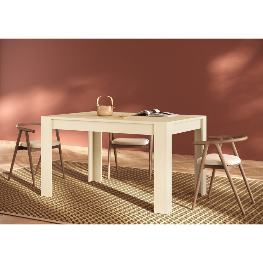 Adria 137+48 cm Talco Cashmere Uitschuifbaar Eettafel Benvenuto Design Adria 137+48 cm Talco Cashmere Uitschuifbaar Eettafel