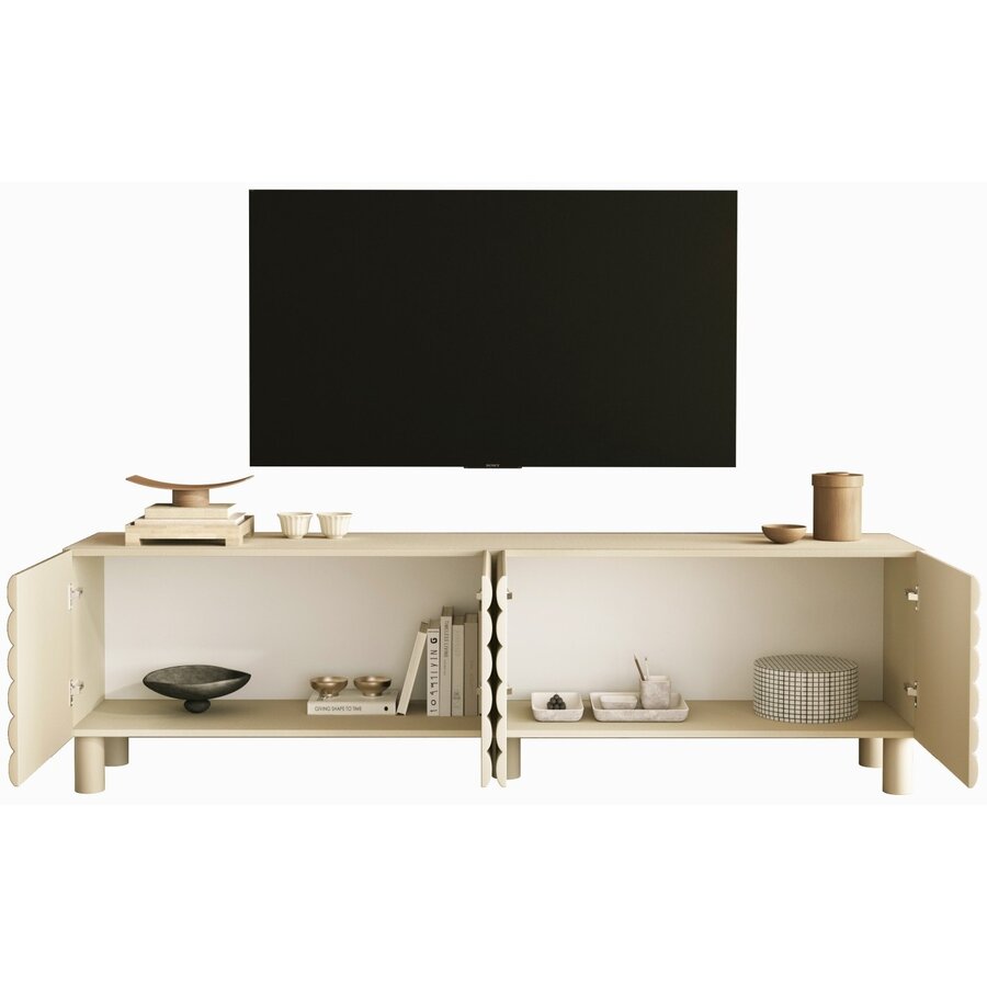 Benvenuto Design Adria Talco Cashmere TV Meubel met 4-Deuren