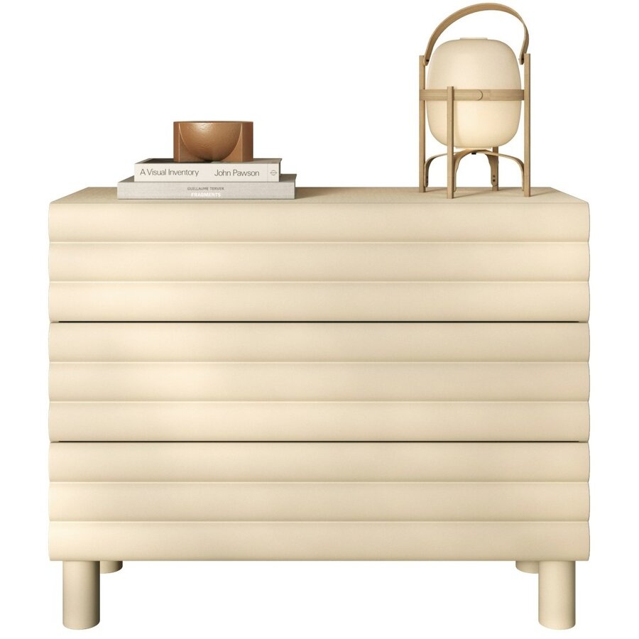 Adria Talco Cashmere Ladekast met 3-Lades Benvenuto Design Adria Talco Cashmere Ladekast met 3-Lades
