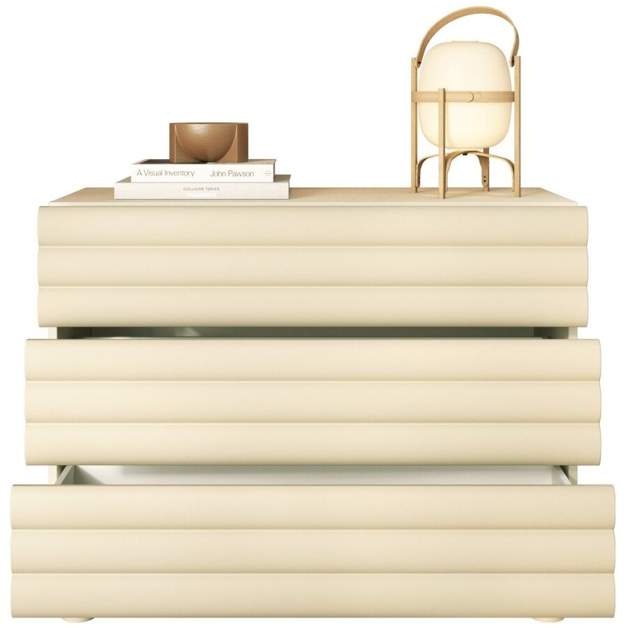 Adria Talco Cashmere Ladekast met 3-Lades Benvenuto Design Adria Talco Cashmere Ladekast met 3-Lades