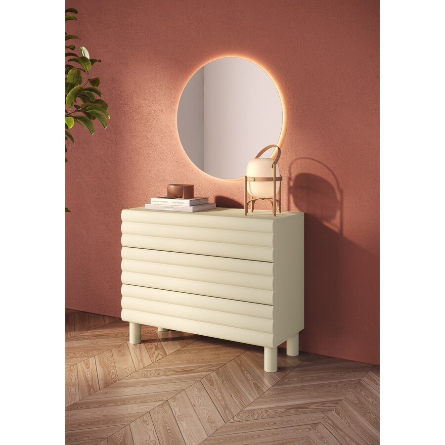 Adria Talco Cashmere Ladekast met 3-Lades Benvenuto Design Adria Talco Cashmere Ladekast met 3-Lades
