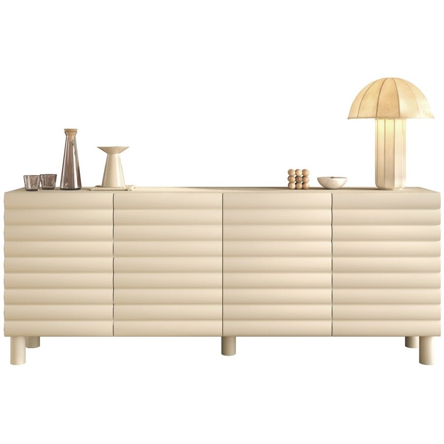 Adria Talco Cashmere Dressoir met 4-Deuren Benvenuto Design Adria Talco Cashmere Dressoir met 4-Deuren