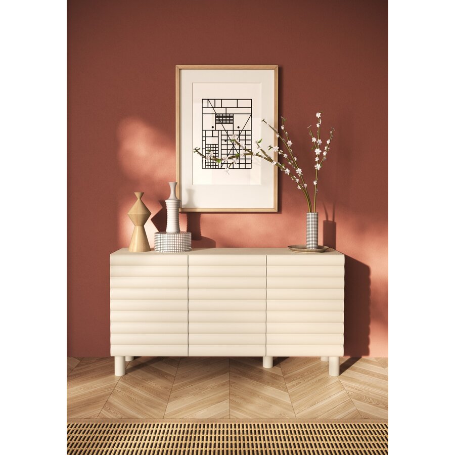 Adria Talco Cashmere Dressoir met 3-Deuren Benvenuto Design Adria Talco Cashmere Dressoir met 3-Deuren