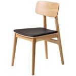 Hygge Interiors 2x Livo Eetkamerstoel Eiken / Zwart Kunstleder Hygge Interiors 2x Livo Eetkamerstoel Eiken / Zwart Kunstleder