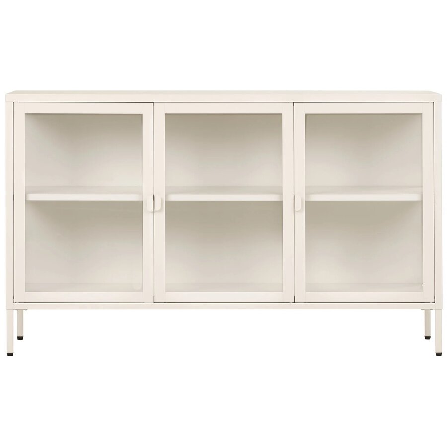 Brisbane Gebroken Wit / Glas Dressoir W140 cm House Nordic Brisbane Gebroken Wit / Glas Dressoir W140 cm