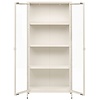 Brisbane Gebroken Wit / Glas Vitrinekast H175 cm