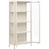Brisbane Gebroken Wit / Glas Vitrinekast H175 cm