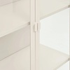 Brisbane Gebroken Wit / Glas Vitrinekast H175 cm