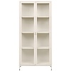 Brisbane Gebroken Wit / Glas Vitrinekast H175 cm
