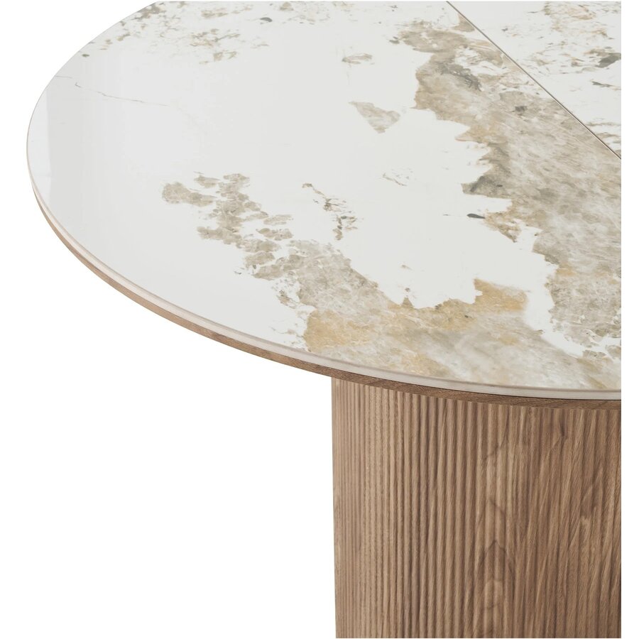 Athens Keramiek Eettafel Uitschuifbaar Ø120 - 200 cm House Nordic Athens Keramiek Eettafel Uitschuifbaar Ø120 - 200 cm