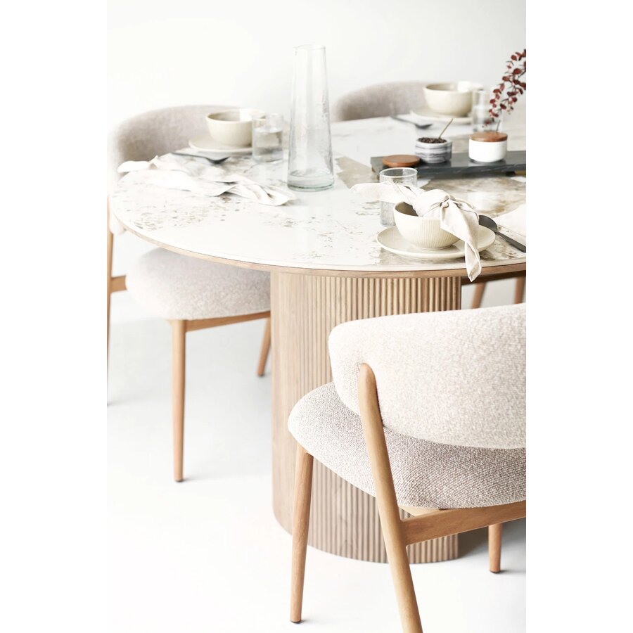 Athens Keramiek Eettafel Uitschuifbaar Ø120 - 200 cm House Nordic Athens Keramiek Eettafel Uitschuifbaar Ø120 - 200 cm