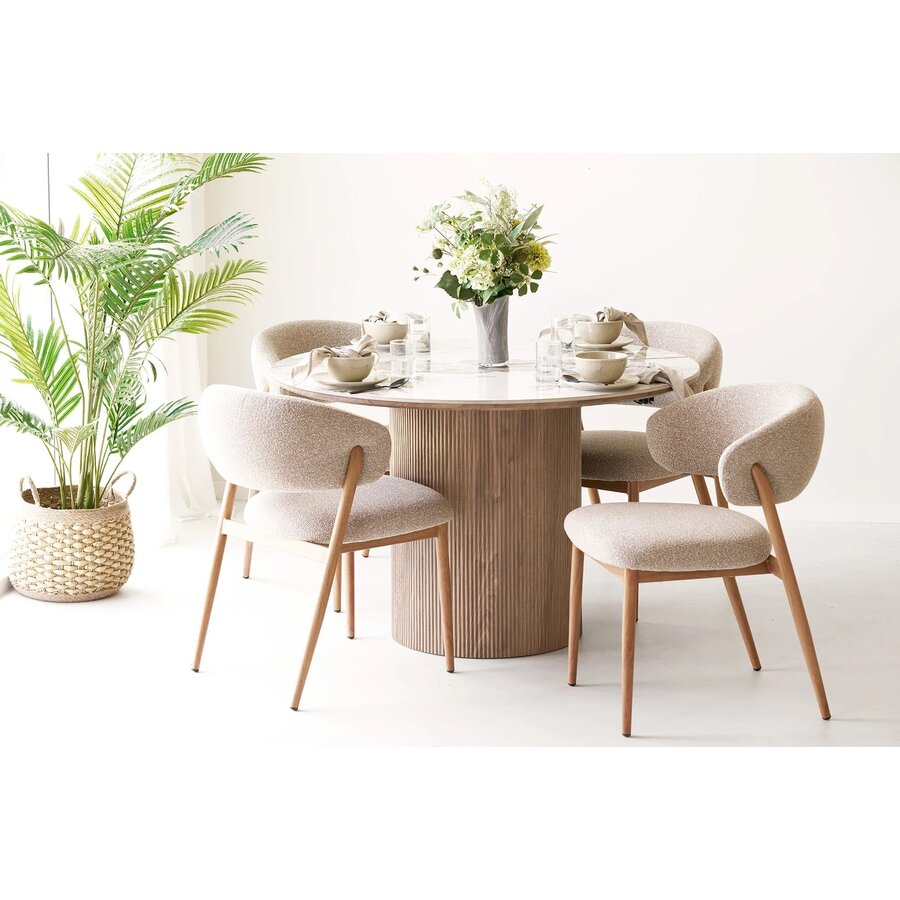 Athens Keramiek Eettafel Uitschuifbaar Ø120 - 200 cm House Nordic Athens Keramiek Eettafel Uitschuifbaar Ø120 - 200 cm
