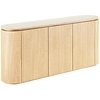 Larvik Graniet/Essenhout Dressoir met 3-Deuren Larvik Graniet/Essenhout Dressoir met 3-Deuren