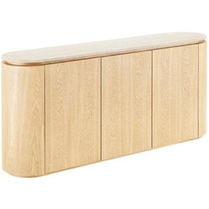 House Nordic Larvik Graniet/Essenhout Dressoir met 3-Deuren