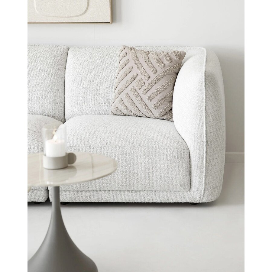 House Nordic Noor Gebroken Wit 3-Zits Bank + Chaise Lounge Links