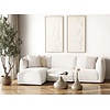 Noor Gebroken Wit 3-Zits Bank + Chaise Lounge Links