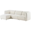 Noor Gebroken Wit 3-Zits Bank + Chaise Lounge Links