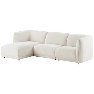 House Nordic Noor Gebroken Wit 3-Zits Bank + Chaise Lounge Links