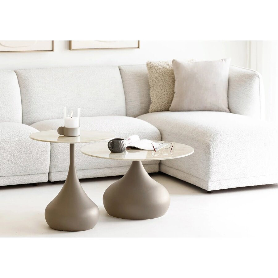 House Nordic Noor Gebroken Wit 3-Zits Bank + Chaise Lounge Rechts