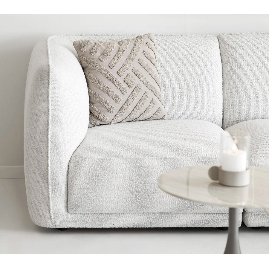 House Nordic Noor Gebroken Wit 3-Zits Bank + Chaise Lounge Rechts