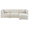 Noor Gebroken Wit 3-Zits Bank + Chaise Lounge Rechts