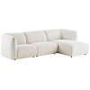 Noor Gebroken Wit 3-Zits Bank + Chaise Lounge Rechts