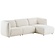 Noor Gebroken Wit 3-Zits Bank + Chaise Lounge Rechts