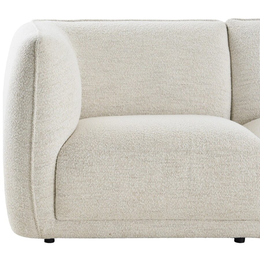 House Nordic Noor Gebroken Wit 3-Zits Bank + Chaise Lounge Rechts