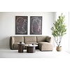 Noor Bruin 3-Zits Bank + Chaise Lounge Rechts